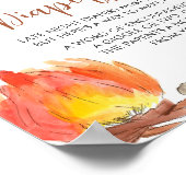 S'mores Camping赤ちゃんシャワー深夜おむつ ポスター (角)