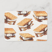 Smores Fall Bonfire Outdoor Bridal Registry Insert エンクロージャーカード (裏面)