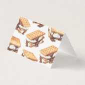 Smores Fall Bonfire Outdoor Place Card Table Decor (裏面)