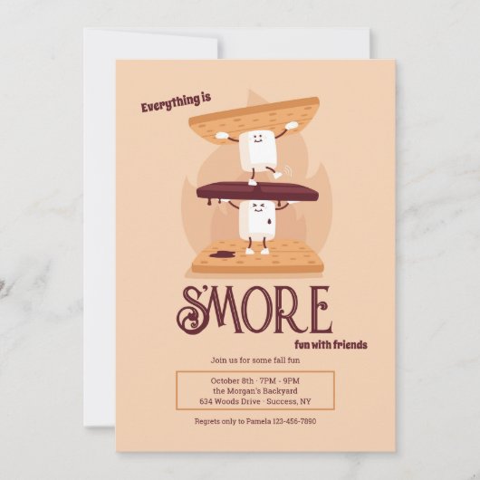 Smores Invitation 招待状 (正面)
