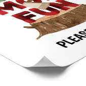 Smores Lumberjack Birthday Party Sign Poster ポスター (角)