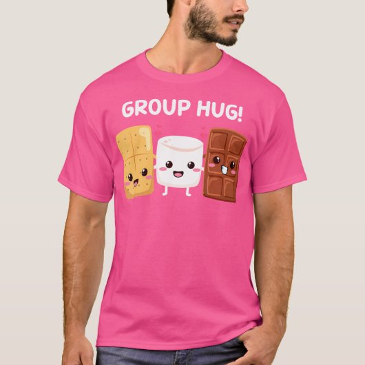 S'Mores Marshmallows Smores おもしろい Camping Group Hu Tシャツ (正面)