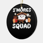 S'mores Marshmallows Smores Squad Campingおもしろい Ca セラミックオーナメント (左)