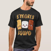 S'Mores Marshmallows Smores Squad Campingおもしろい Ca Tシャツ (正面)