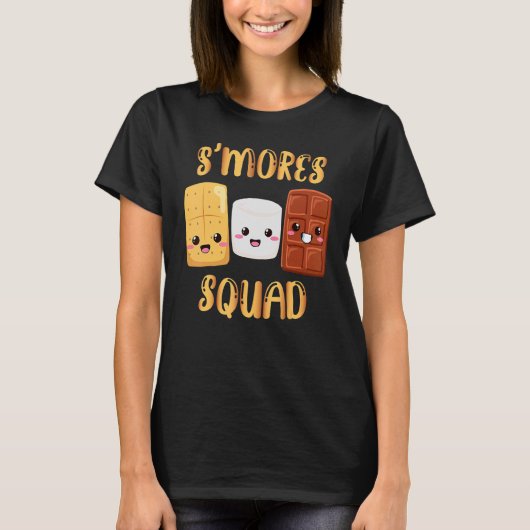 S'mores Marshmallows Smores Squad Camping Campfir Tシャツ (正面)