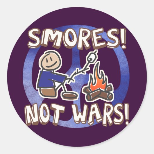 S'mores not Wars ラウンドシール (正面)
