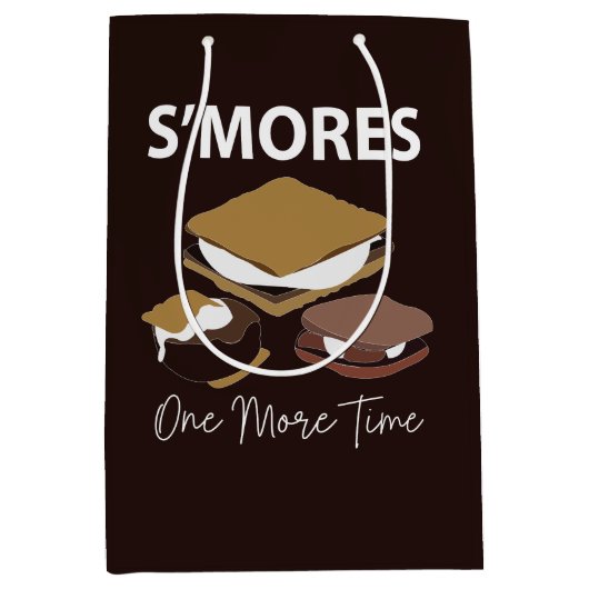 Smores S moresデザートもう一度追加 ミディアムペーパーバッグ (正面)