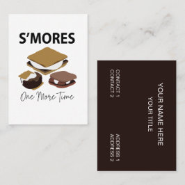 Smores S moresデザートもう一度追加 名刺