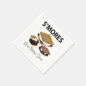 Smores S moresデザートもう1回もっとパーティー スタンダードカクテルナプキン (角)