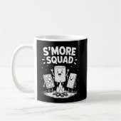 S'mores Squad Camping Campfire Cute Marshmallow コーヒーマグカップ (左)