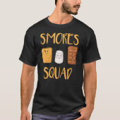 S'mores Squad Marshmallow Camping Campfire Smores Tシャツ (正面)