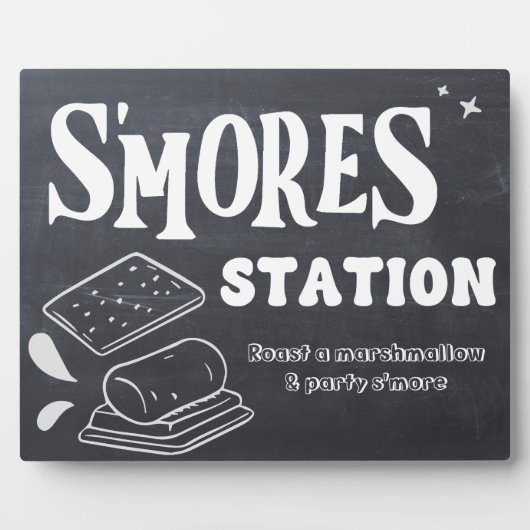S'mores Station Sign フォトプラーク (正面)