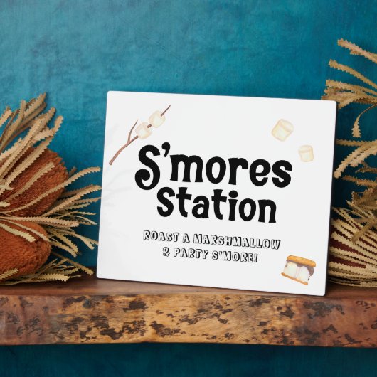S'mores Station Sign フォトプラーク (側面)