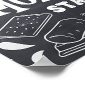 S'mores Station Sign ポスター (角)