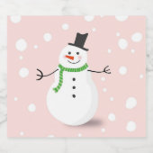 Smowman champagne 🍾 labels 🥂 スパークリングワインラベル (シングルラベル)