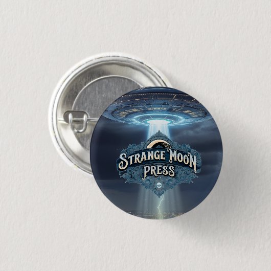 SMP LLC button - UFO logo 缶バッジ (正面&裏面)