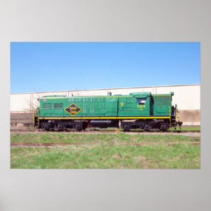 SMSの鉄道ラインBaldwin AS616 # 554 ポスター