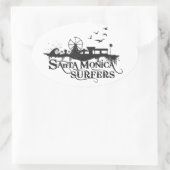 SMSクラシックステッカー 楕円形シール (バッグ)