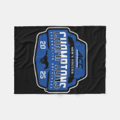 Smu Mustangs Acc Champs 2025 Men's Soccer _1  フリースブランケット (正面(横))
