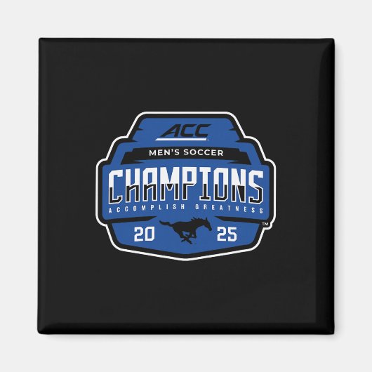 Smu Mustangs Acc Champs 2025 Men's Soccer _1  マグネット (正面)