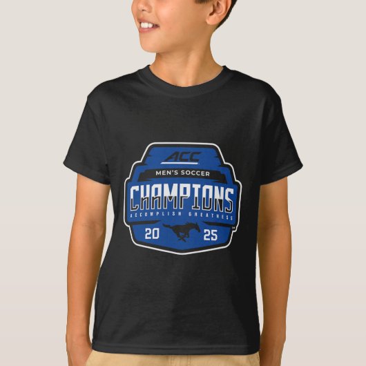 Smu Mustangs Acc Champs 2025 Men's Soccer _1  Tシャツ (正面)