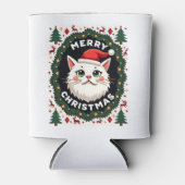 Smudge Cat Ugly Christmas Sweater  (1) 缶クーラー (正面)