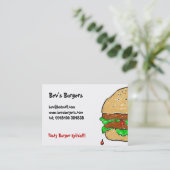 Smudgyハンバーガーの名刺 名刺 (スタンド正面)
