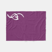 Smuffinのポルノの印のフリースブランケットの紫色 フリースブランケット (正面(横))