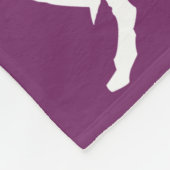 Smuffinのポルノの印のフリースブランケットの紫色 フリースブランケット (角)