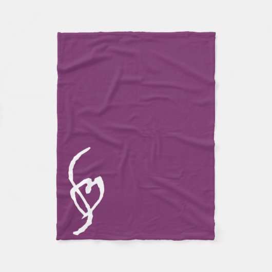 Smuffinのポルノの印のフリースブランケットの紫色 フリースブランケット (正面)