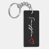 Smuffinのポルノの印Keychain キーホルダー (正面左)