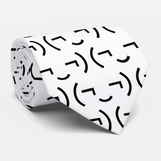 Smug絵文字‿家茂日本の寺 ネクタイ (ロール)