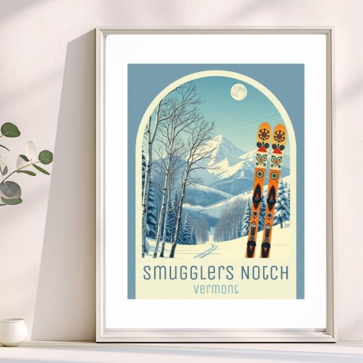 Smugglers Notch Vermont ski resort  ポスター