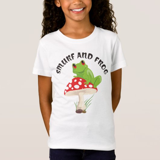 smurfとfrog kids tシャツ (正面)
