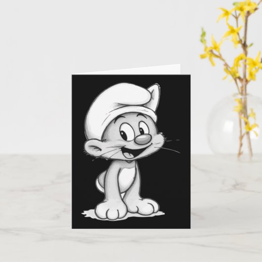 Smurf Cat Sticker1 カード (黄色い花)