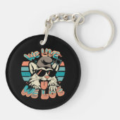 Smurf Cat - We Live We Love キーホルダー (裏面)