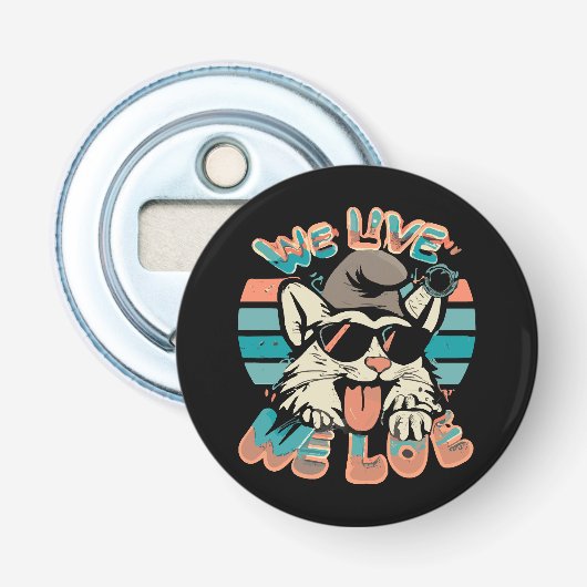 Smurf Cat - We Live We Love 栓抜き (正面)