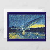 Smyrna, TN USネイビーブルーエンジェルス記念絵を描の ポストカード (正面/裏面)