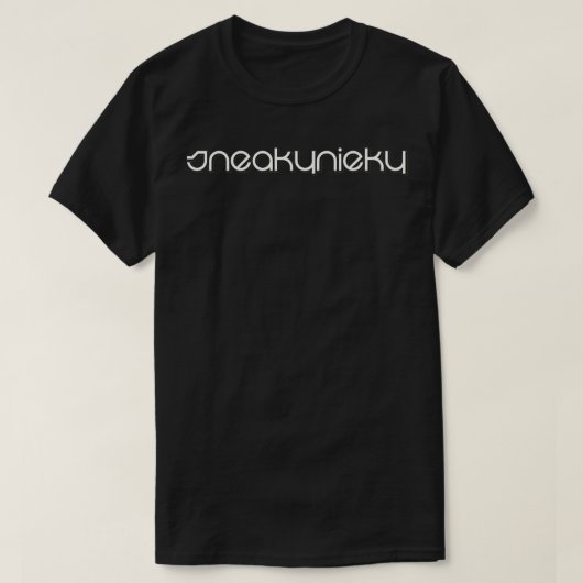 SN風変わりフォントプルオーバー Tシャツ (デザイン正面)