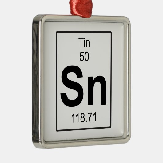 Sn -錫 メタルオーナメント (右)