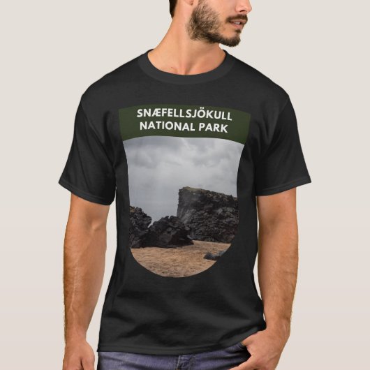 Sn � fellsj kull�国立公園 – 島 tシャツ (正面)