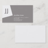 SN No企業の1プラチナグレー 名刺 (正面/裏面)