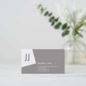 SN No企業の1プラチナグレー 名刺 (スタンド正面)