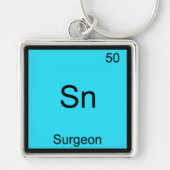 Sn - Surgeon Funny Chemistry Element Symbol Tee キーホルダー (正面)