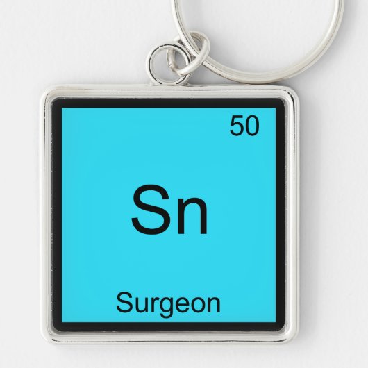 Sn - Surgeon Funny Chemistry Element Symbol Tee キーホルダー (正面)