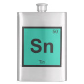 Sn - Tin Chemistry周期表記号要素 フラスク (正面)