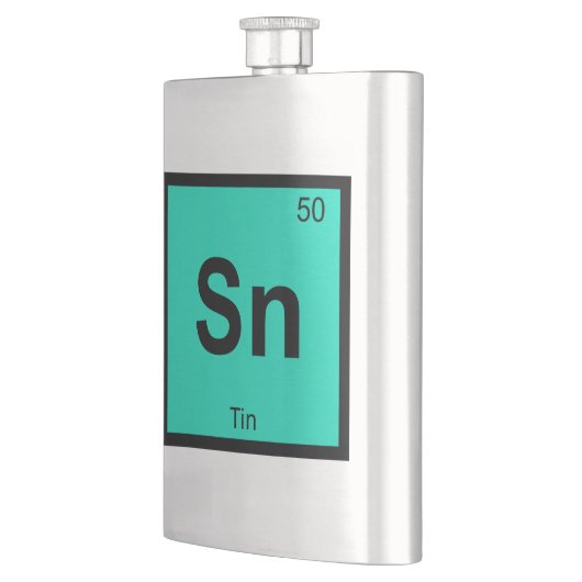 Sn - Tin Chemistry周期表記号要素 フラスク (左)
