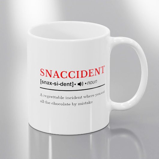 Snaccident – カスタマイズ可能な辞書定義 コーヒーマグカップ