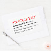 Snaccident – カスタマイズ可能な辞書定義 長方形シール (封筒)