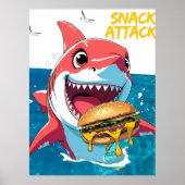 Snack Attack Shark – Summer Poster ポスター (正面)